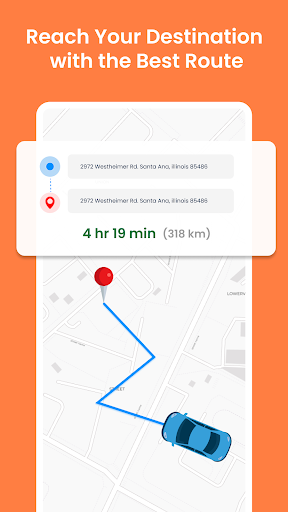 GPS Voice Map & Route Finder screenshot