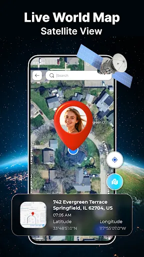 Live Earth Map: 3D View screenshot