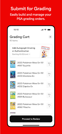 PSA | Pokémon and Sports Cards screenshot