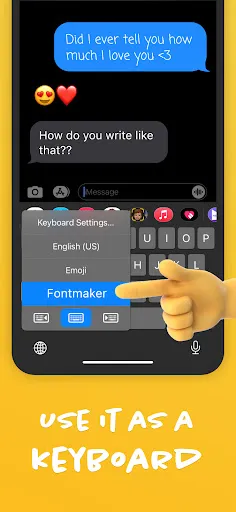 Fontmaker - Font Keyboard App screenshot