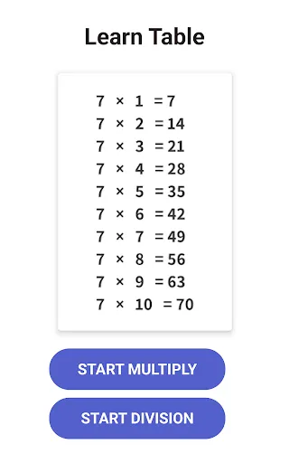 Times Table  - Learn Math screenshot