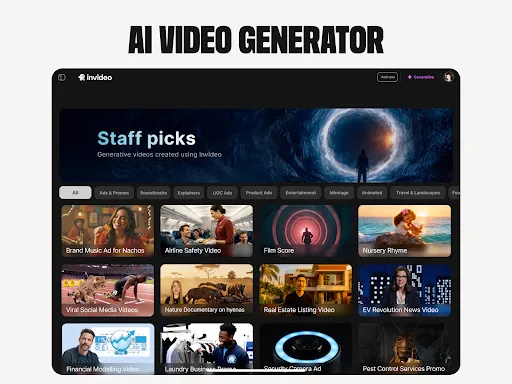 invideo AI: AI Video Generator screenshot