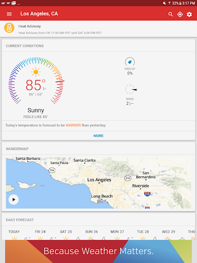 Weather data & microclimate :  screenshot
