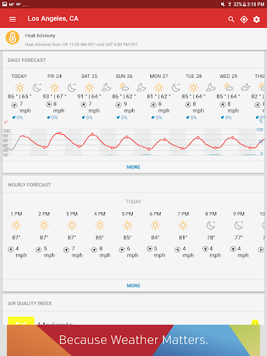 Weather data & microclimate :  screenshot