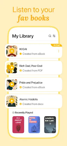 Listen AI: Text to Speech screenshot