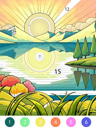 Tangle Color by Number Book screenshot
