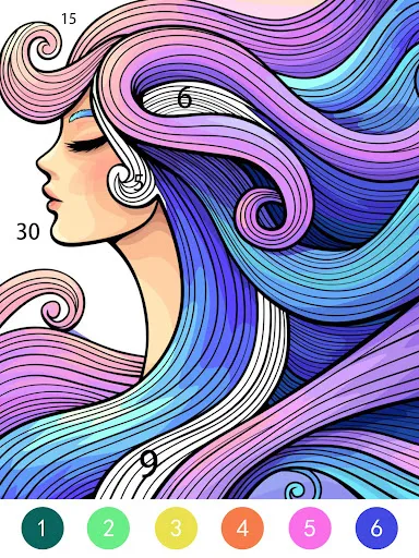 Tangle Color by Number Book screenshot