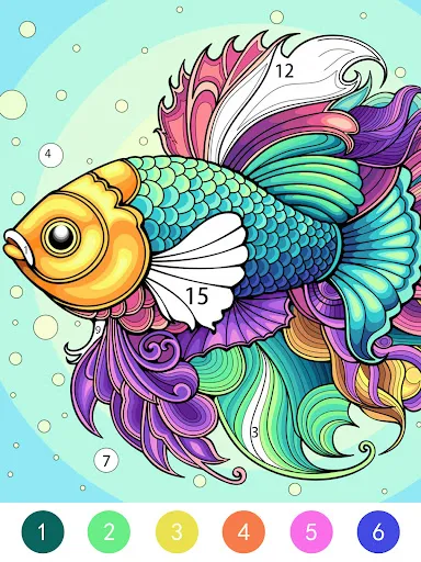 Tangle Color by Number Book screenshot