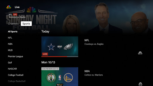 NBC Sports screenshot