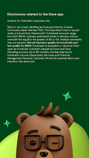 Dave: Credit, Cash & Money App screenshot