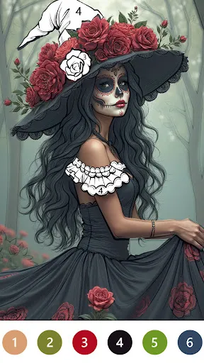 Macabre Color Paint By Number screenshot
