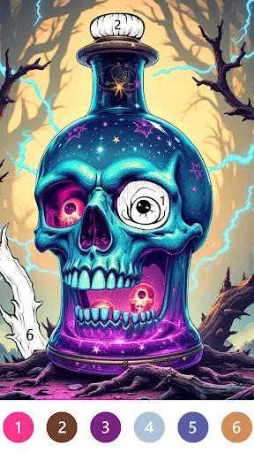 Macabre Color Paint By Number screenshot