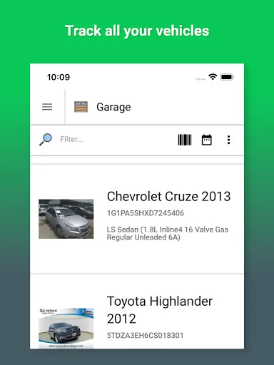 VIN Check Report for Used Cars screenshot