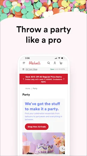 Michaels Stores screenshot