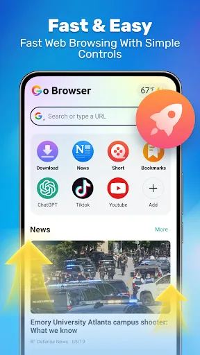 Go Browser - Safe & Fast screenshot