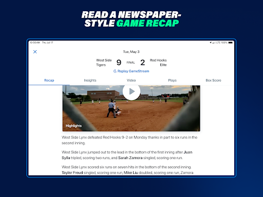 GameChanger screenshot