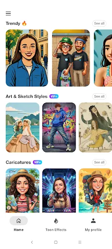 ToonMe photo cartoon maker screenshot