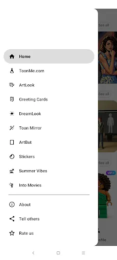 ToonMe photo cartoon maker screenshot