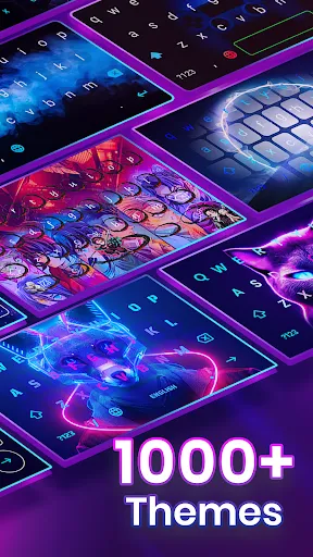 Neon LED Keyboard: RGB & Emoji screenshot
