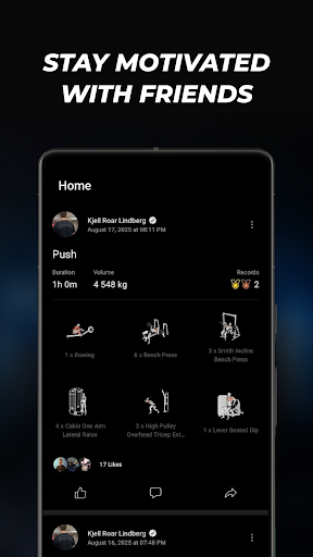Lyfta: Gym Log Workout Tracker screenshot