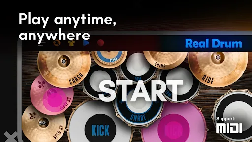 Real Drum electronic drums set screenshot