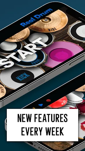 Real Drum electronic drums set screenshot