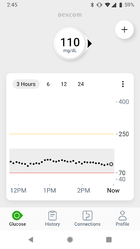 Dexcom G7 screenshot