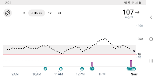 Dexcom G7 screenshot