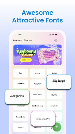 Keyboard Themes: Emoji & Fonts screenshot