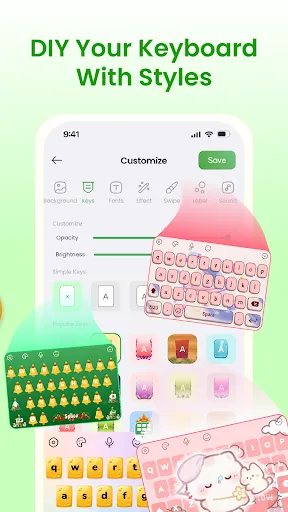 Keyboard Themes: Emoji & Fonts screenshot