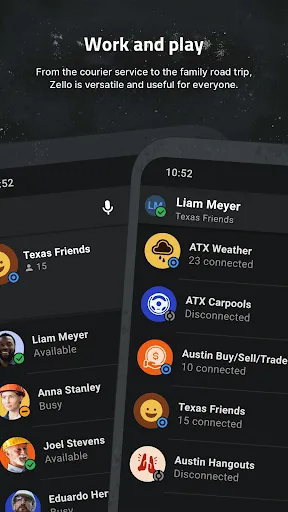 Zello PTT Walkie Talkie screenshot