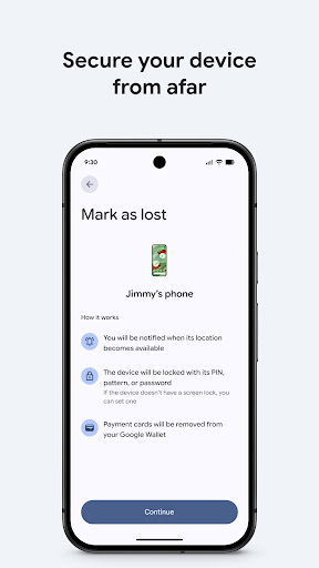 Google’s Find Hub screenshot