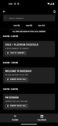 LD Events screenshot