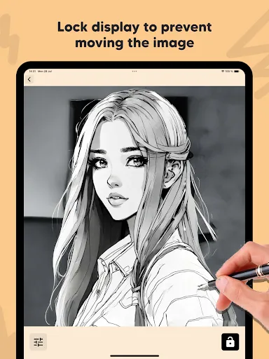 Lightbox draw - tracing paper screenshot
