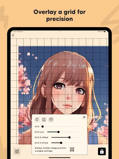 Lightbox draw - tracing paper screenshot
