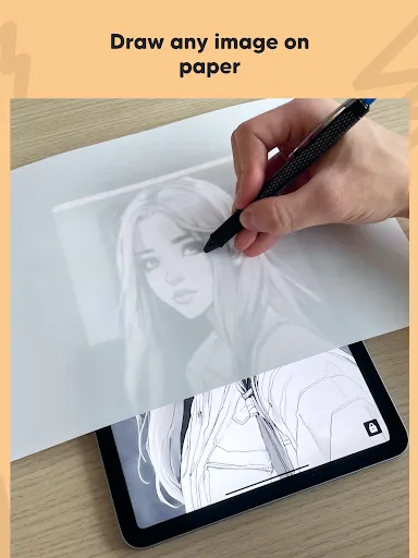 Lightbox draw - tracing paper screenshot