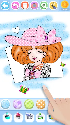 Glitter Beauty Coloring Pages screenshot