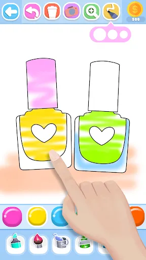 Glitter Beauty Coloring Pages screenshot