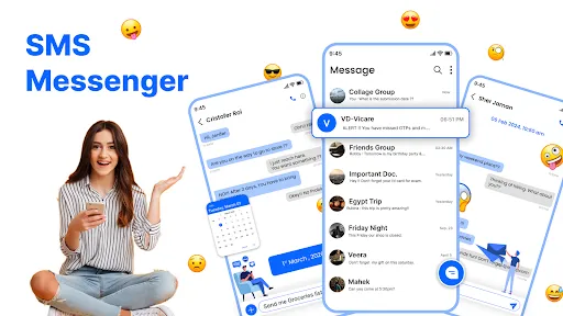 Messenger: SMS Home Launcher screenshot