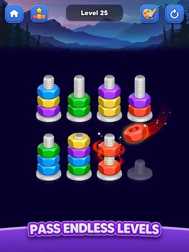 Nut Sort: Color Match Game screenshot