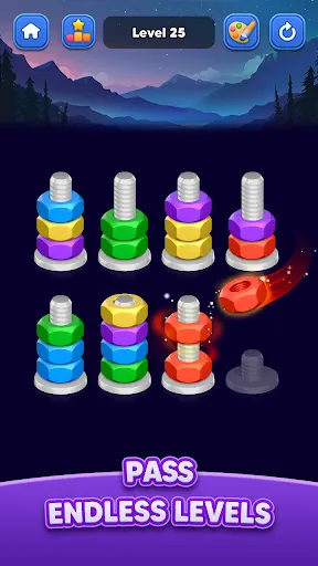 Nut Sort: Color Match Game screenshot
