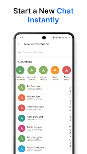 Messages screenshot