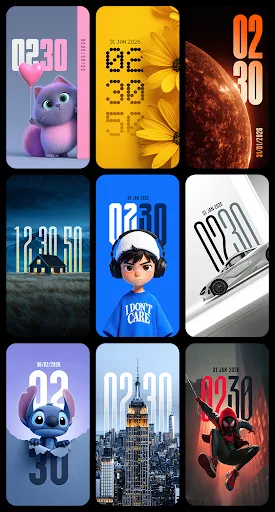 DepthX - Live Clock Wallpapers screenshot