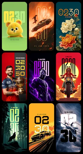 DepthX - Live Clock Wallpapers screenshot