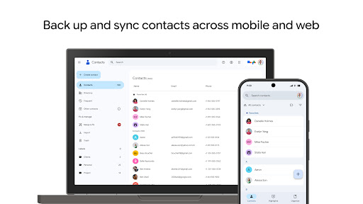 Contacts screenshot