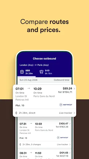 Trainline: Train travel Europe screenshot
