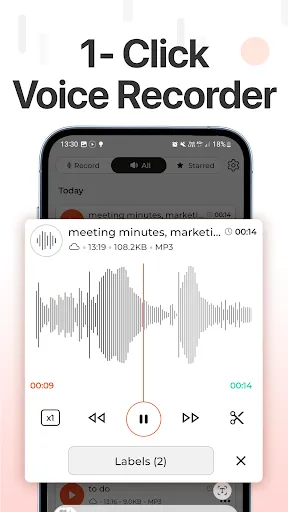 Voice Recorder - XVoice screenshot