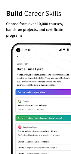 Coursera: Grow your career screenshot