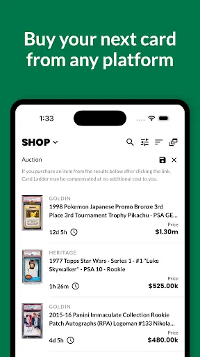 Card Ladder screenshot