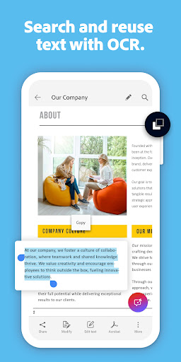 Adobe Scan AI PDF Scanner, OCR screenshot